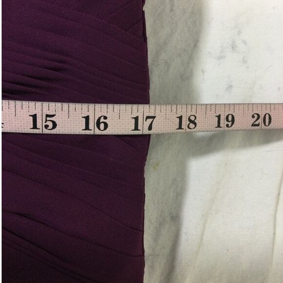 MOTHER OF THE BRIDE 10 L purple embroidered draped maxi formal dress NEW B141 - Picture 6 of 8